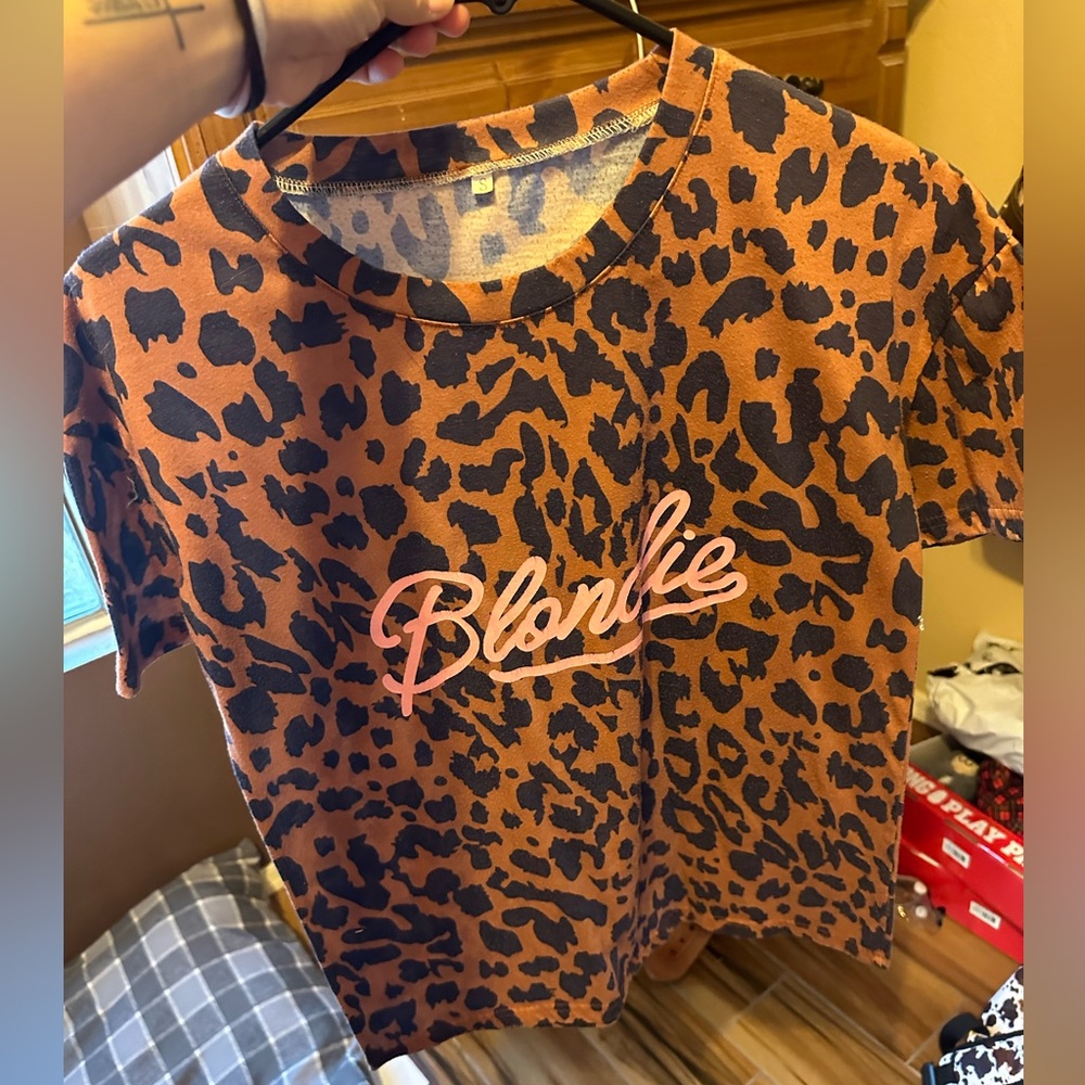 Blondie cheetah shirt